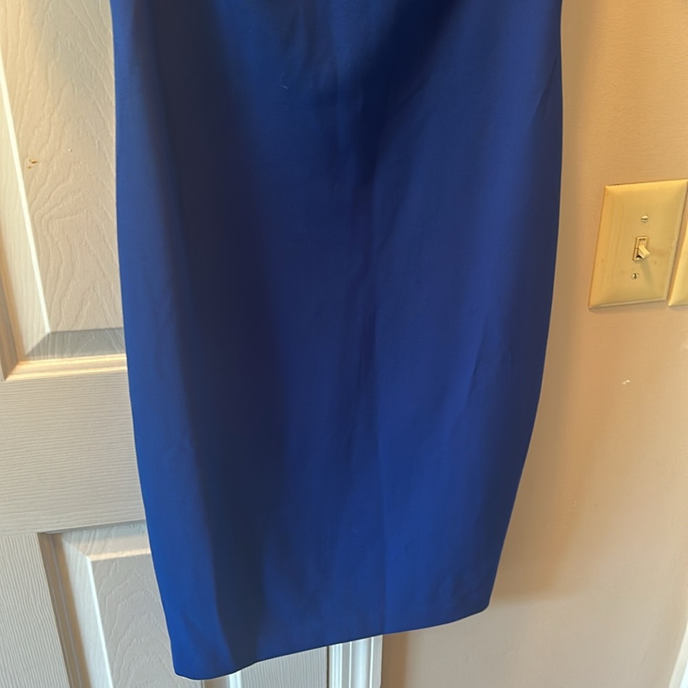 Calvin Klein Louise Cold Shoulder Knit dress in Cobalt size 6 nwt - Picture 3 of 6